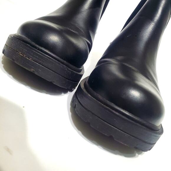 Soda Pilot-S Black Lug Sole Chelsea Ankle Boot Size 10 - Picture 3 of 14